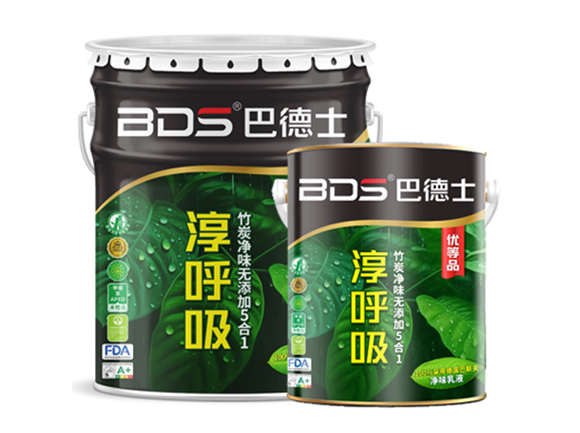 淳呼吸竹炭净味无添加5合1墙面漆